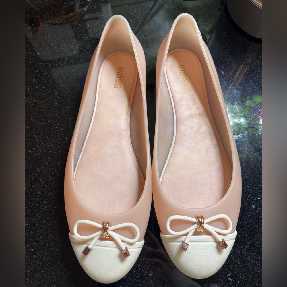 Melissa Doll V Ballet Flat - in Light Pink